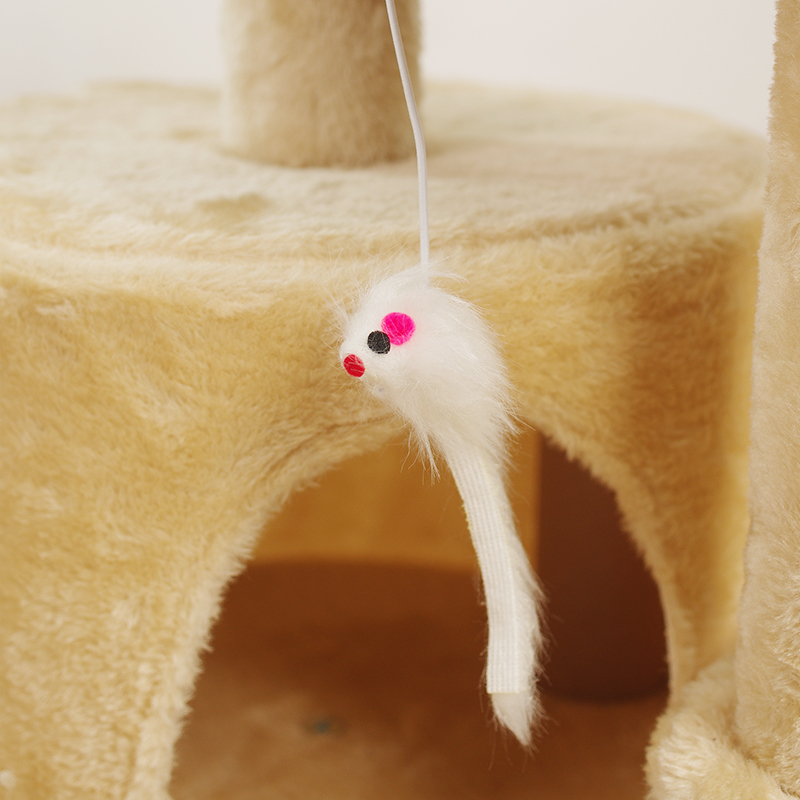 Multi-functional Triple-Cubicle Cat Tree 