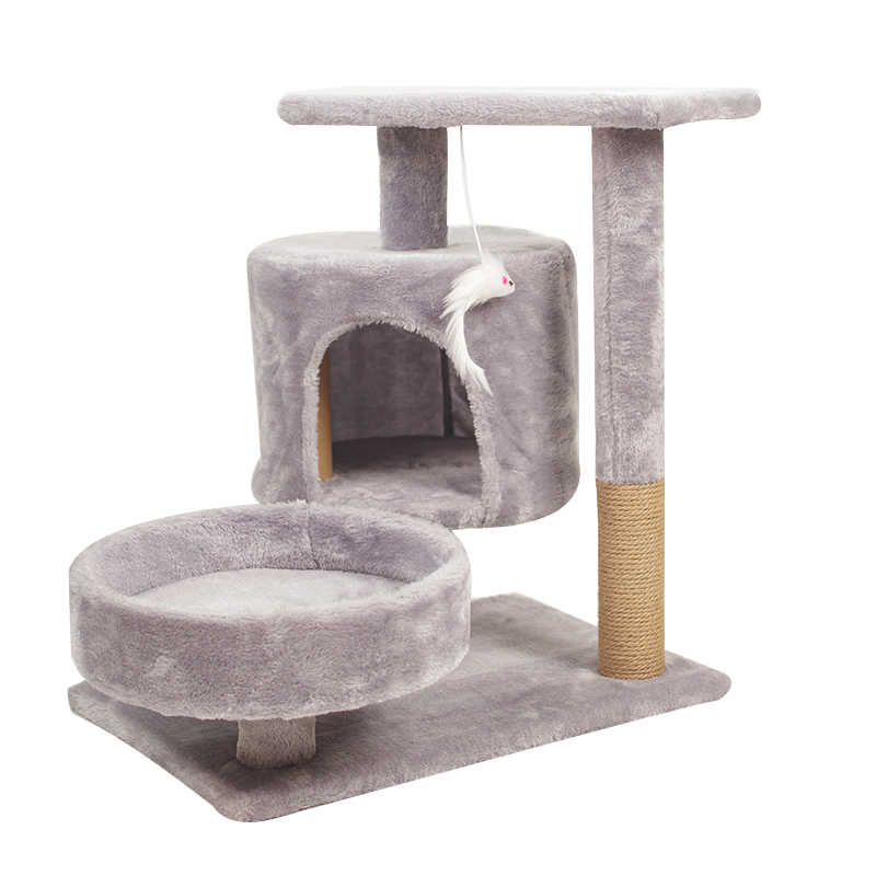 Multi-functional Dual-Cubicle Cat Tree (Medium Size)
