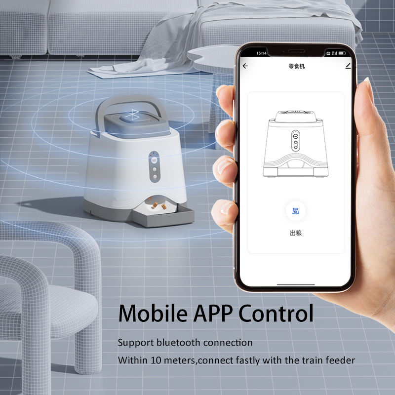 Automatic Dog Treat Dispenser For Outdoor Remote Interactive Puzzle Feeding And Training