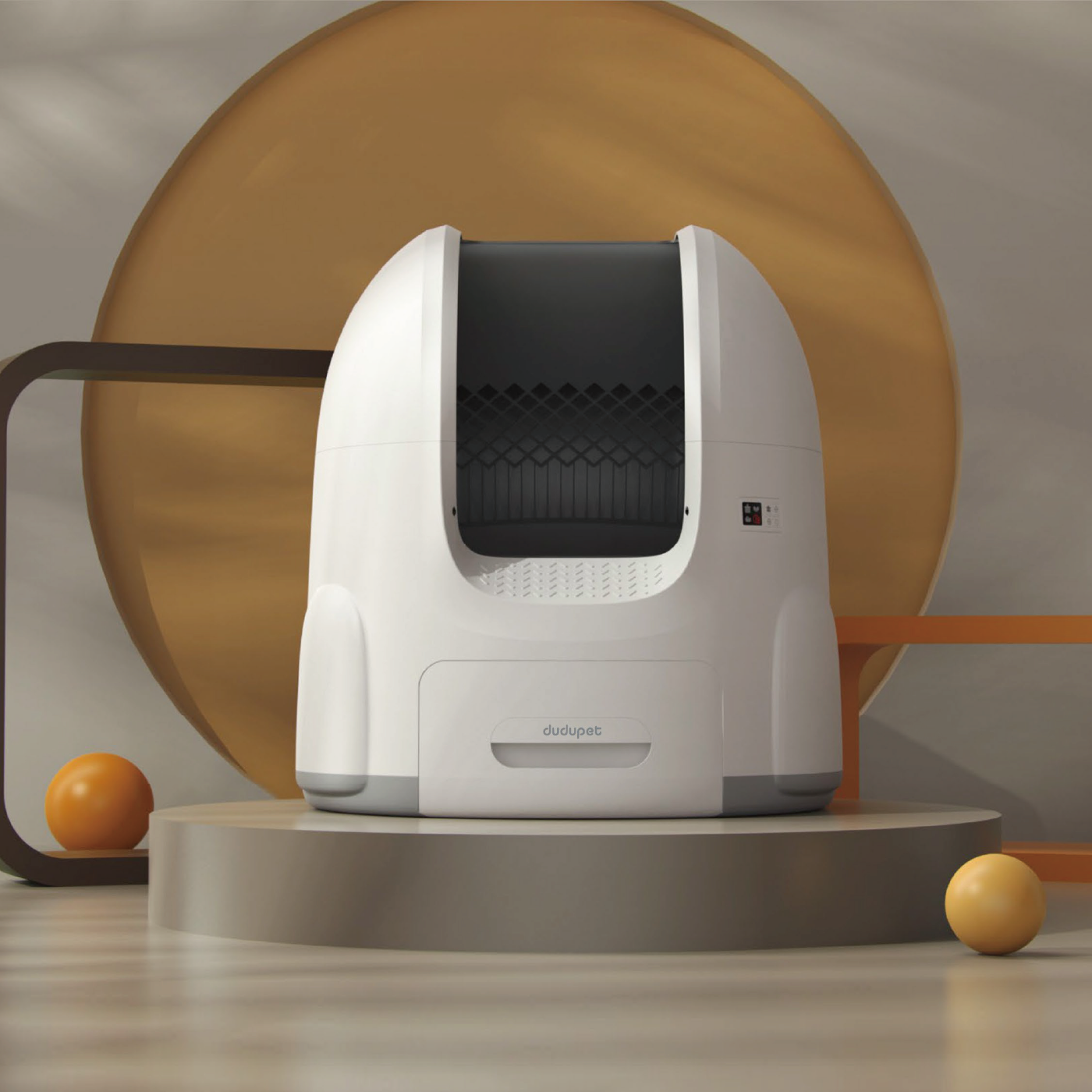 Custom ODM Smart Automatic Cat Litter Box Plastic Smart Self Cleaning Cat Litter Basin