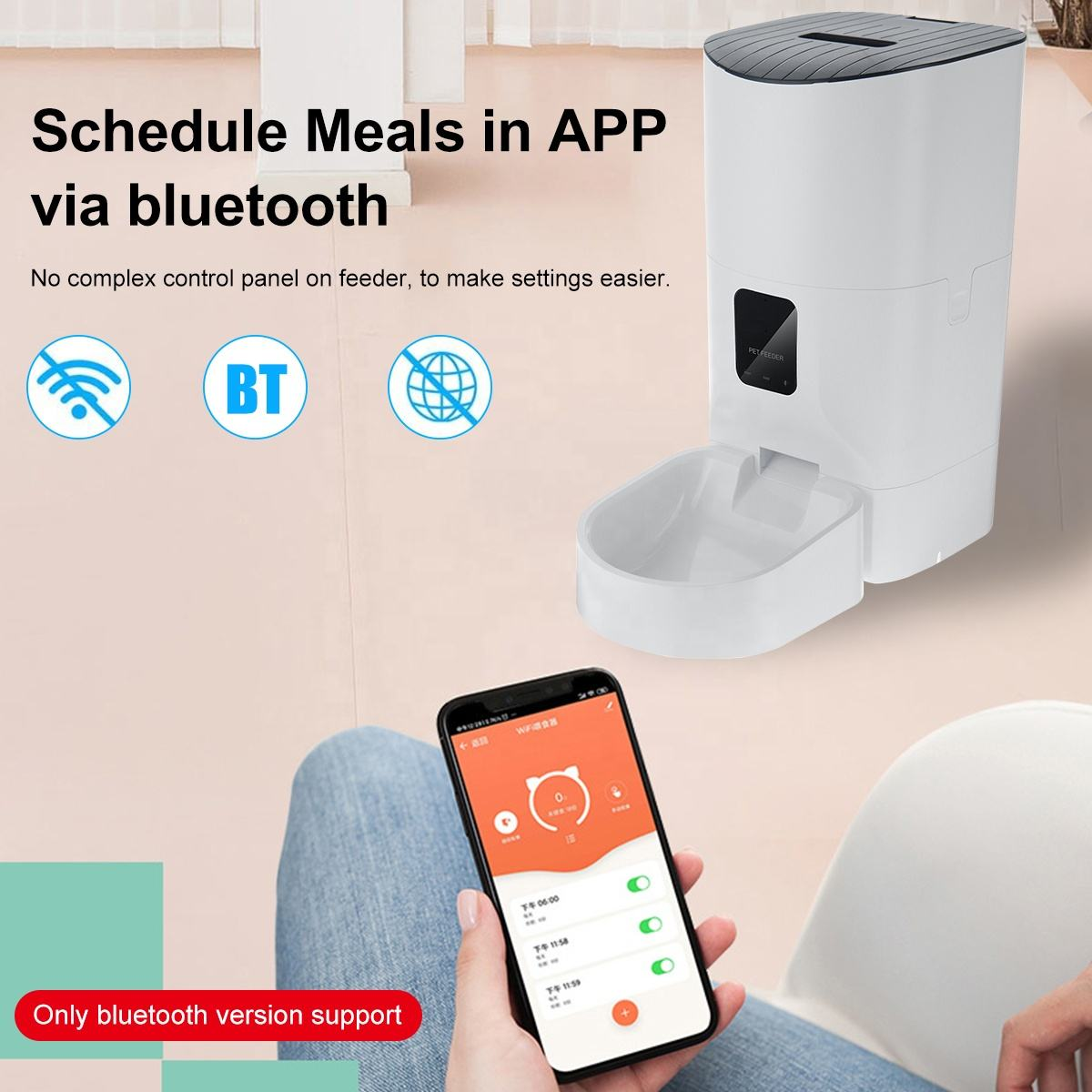 7L 9L Dog Cat Automatic Smart Pet Feeder